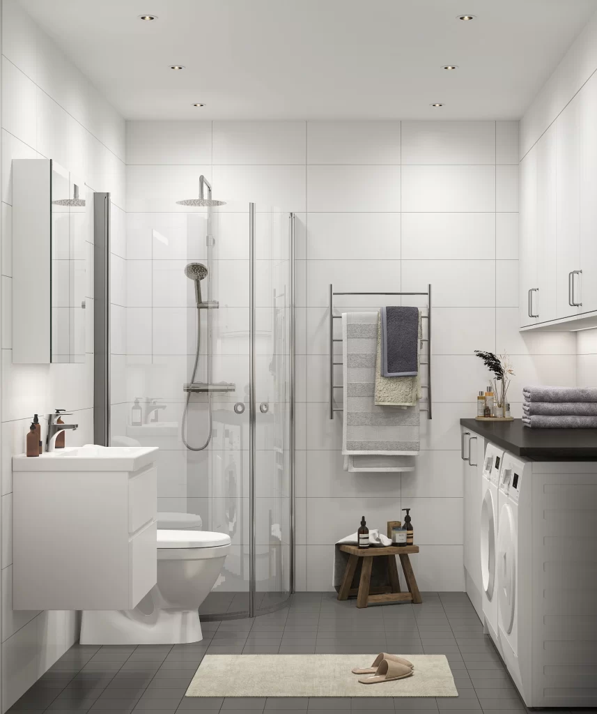 Badrum i Härslöv, Skåne